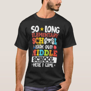 T-shirt Si Longue École Primaire Regardez Middle School H