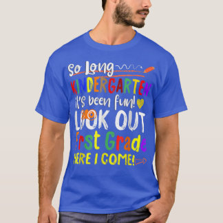 T-shirt Si Longue Maternelle Ici Je Viens 1 Année Enfants 
