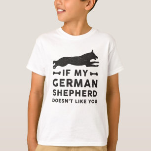 T-shirt Si mon berger allemand Amoureux des chiens Vintage