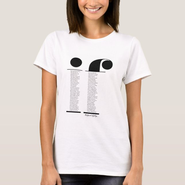 T-shirt Si par Rudyard Kipling (Devant)