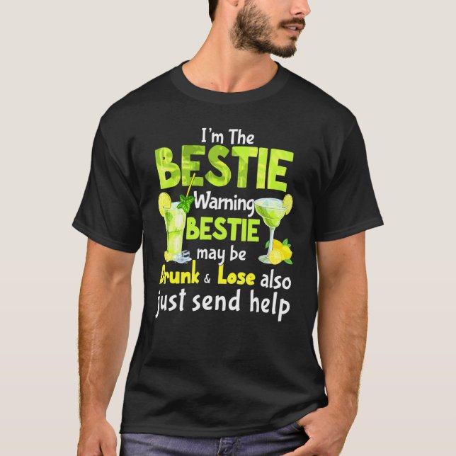 T-shirt Si Perdu Drunk S'il vous plaît retourner à Bestie  (Devant)