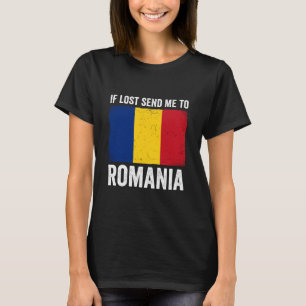 T-shirt Si perdu, envoyez-moi en Roumanie