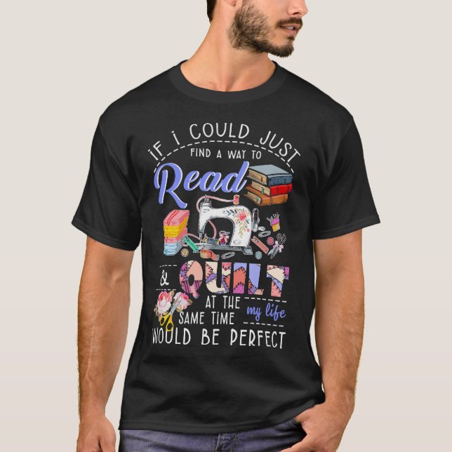 T-shirt Si pourraient juste trouver l'édredon lu par (Devant)