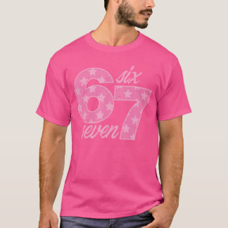 T-shirt Si Seven 67 Mème Drôle Déguisement 6 7 Filles Yout