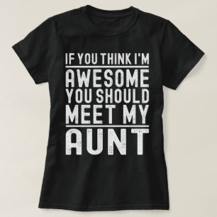 T-shirt Si tu penses que je suis génial, tu devrais rencon