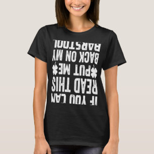 T-shirt Si Tu Peux Lire Ça, Remets-Moi Sur Mon Tabouret