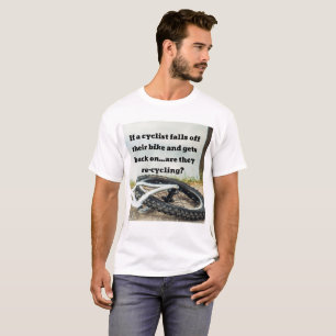 T-shirt Si un cycliste tombe de son vélo Chemise
