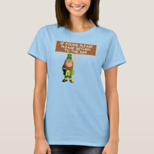 T-shirt Si veuillez trouver retour à l'Irlandais de barre