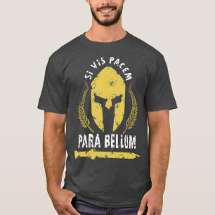 T-shirt Si Vis Pacem Para Bellum Histoire de la Grèce Vin