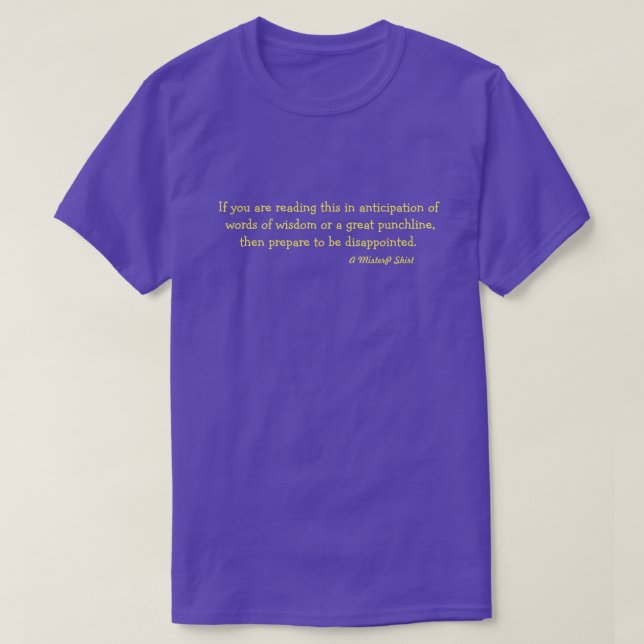 T-shirt Si Vous Lisez Ceci - Une Chemise MisterP (Design devant)