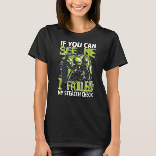 T-shirt Si Vous Me Voyez, J'Ai Échoué Mon Contrôle Inactif
