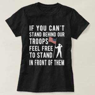 T-shirt si vous ne pouvez pas soutenir nos troupes Vétér