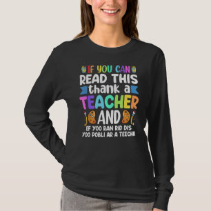 T-shirt Si Vous Pouvez Lire Ce Remerciement Apprentissage