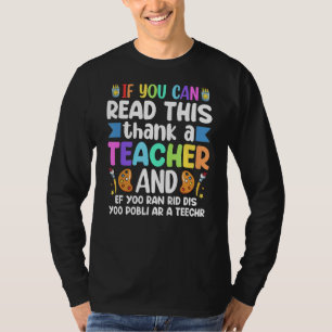 T-shirt Si Vous Pouvez Lire Ce Remerciement Apprentissage 