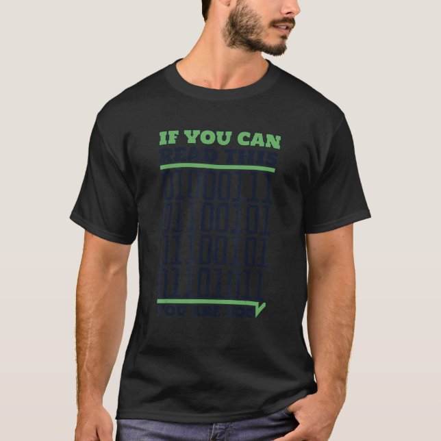T-shirt Si Vous Pouvez Lire Ceci Vous Êtes Trop administra (Devant)