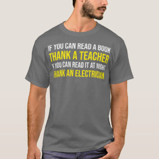 T-shirt Si Vous Pouvez Lire La Nuit Merci Un Électricien