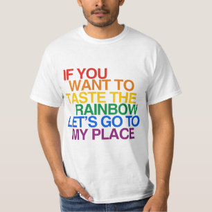 T-SHIRT SI VOUS VOULEZ GOÛTER L'ARC-EN-CIEL ALLONS-Y