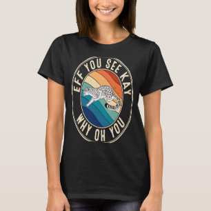 T-shirt Si vous voyez Kay Retro 80s Snow Leopard