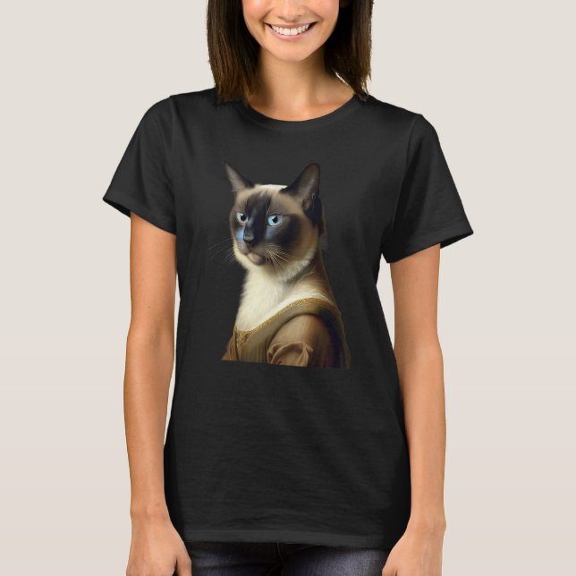 T-shirt Siamese Cat Funny Masterpiece (Devant)