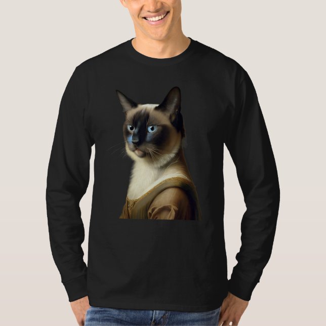 T-shirt Siamese Cat Funny Masterpiece (Devant)