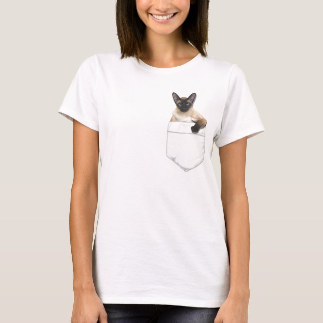 T-shirt Siamois dans votre poche (Devant)
