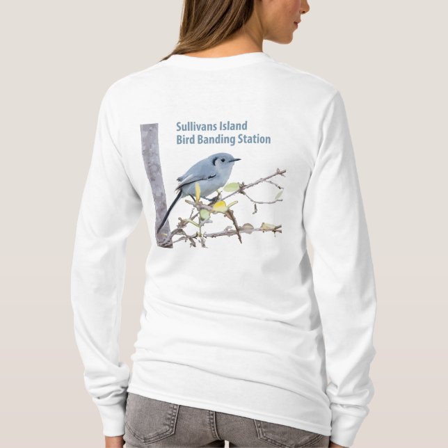 T-shirt SIBBS - Station de bande d'oiseau d'île de (Dos)