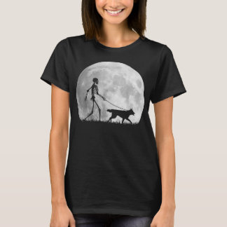 T-shirt Siberian Husky Halloween Skeleton Funny Dog Youth