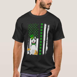 T-shirt Sibérie Husky Amoureux des chiens St Patrick's Day