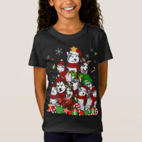 Sibérie Husky Noël Arbre T Chemise Noël Don Do