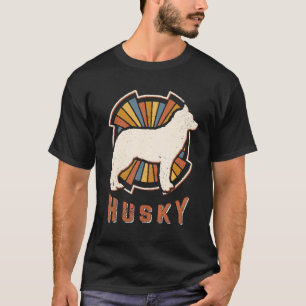 T-shirt Sibérie Husky Vintage Classic Retro Chien Love