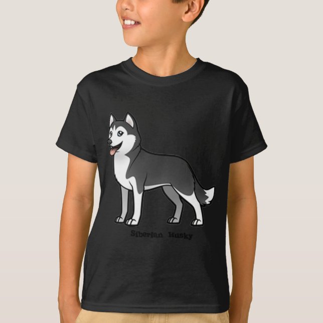 T-shirt Sibérien Husky (Devant)