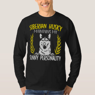 T-shirt Sibérien Husky Conserve Mon Chien De Personnalité 