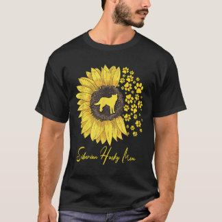 T-shirt Sibérien Husky Maman Tournesol Chien Sibérien Husk