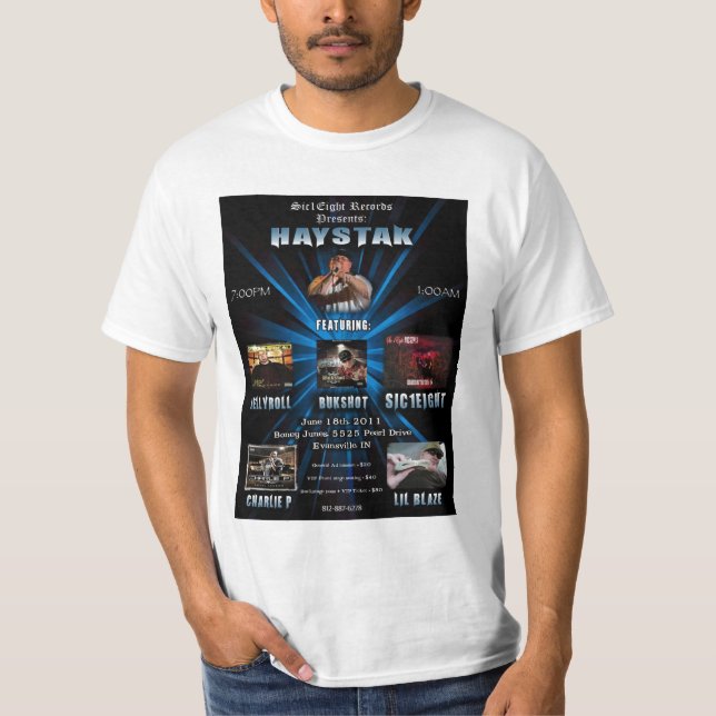 T-shirt Sic1Eight, chemise de Haystak (Devant)
