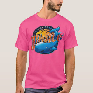 T-shirt Sichuan Blue Whales CBA Chinese Basketball Whale L