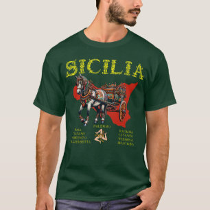 T-shirt Sicilia Carretto Siciliano 9 Province