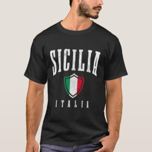 T-shirt Sicilia Italie Sicile Italie Italie Drapeau Pride