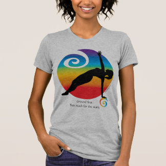 T-shirt Side Plank Reaching for the Stars