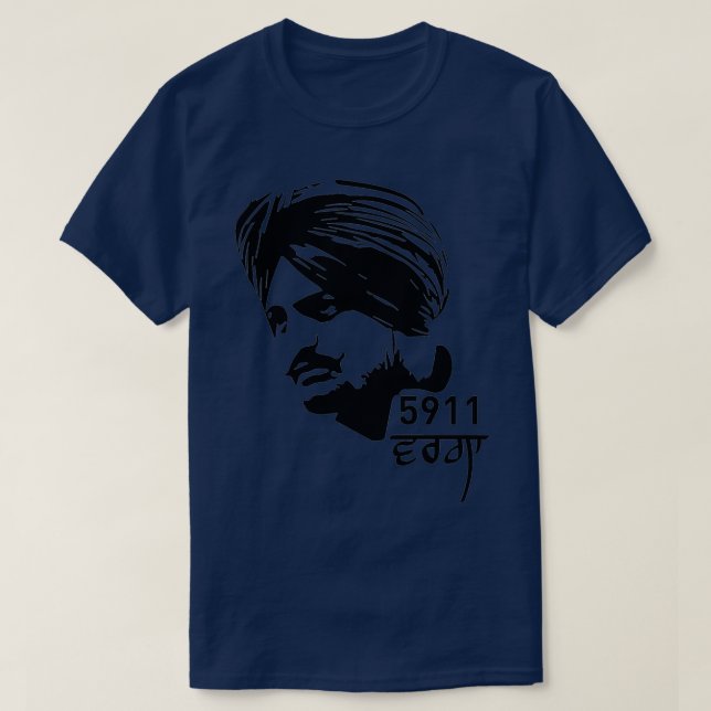 T-shirt Sidhu Moose Wala (Design devant)