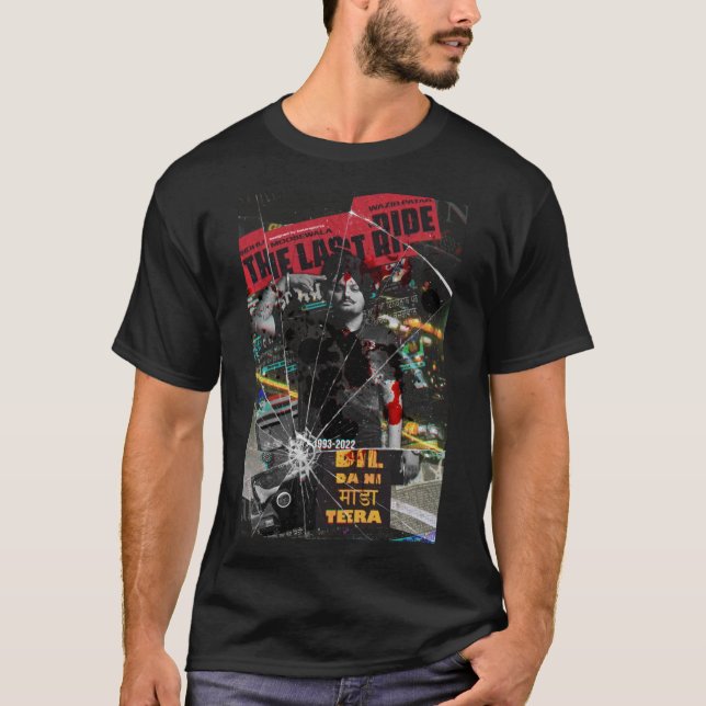 T-shirt Sidhu Moose Wala RIP Active (Devant)
