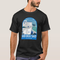 Sidi Bou Dit Tunisie Retro Voyage Art Vintage
