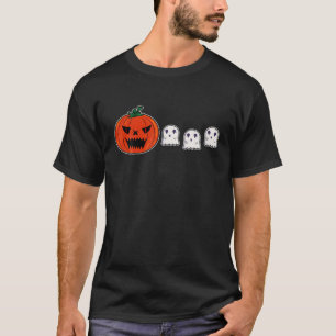 T-shirt Siège Citrouille manger Ghost, Retro Gamer Éffraya
