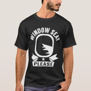 T-shirt Siège de fenêtre S'il vous plaît avion Voyage