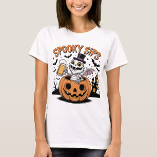 T-shirt Sièges éffrayants Squelette Lézard Halloween