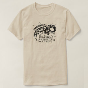 T-shirt Sièges sociaux de bande en laiton de la