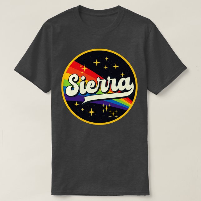 T-shirt Sierra Arc En Arc Dans L'Espace Style Vintage (Design devant)