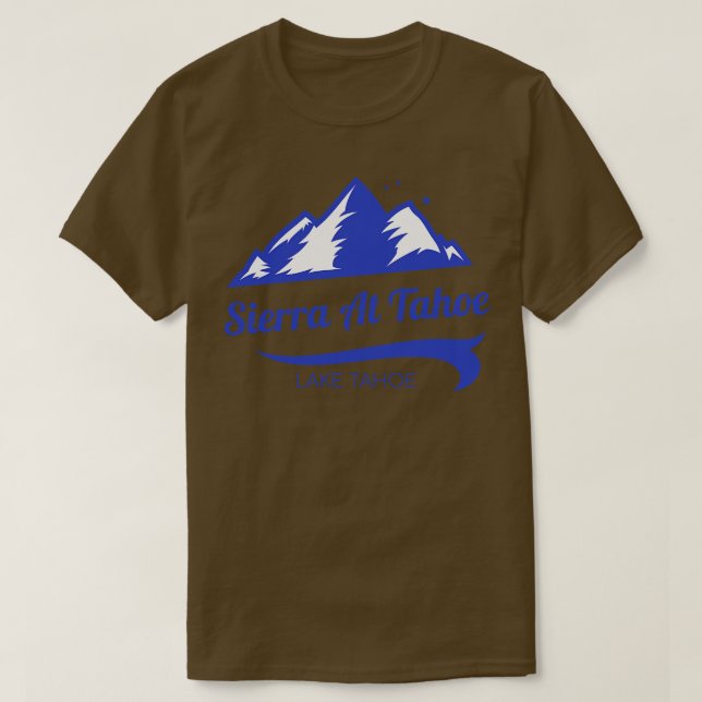 T-shirt Sierra At Tahoe ski Lake Tahoe California (Design devant)