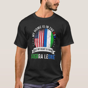 T-shirt Sierra Léone American Patriot Heart est de Leon