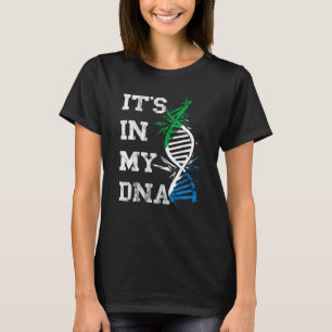 T-shirt Sierra Leone C'est dans mon Adn Siera Leonean Root