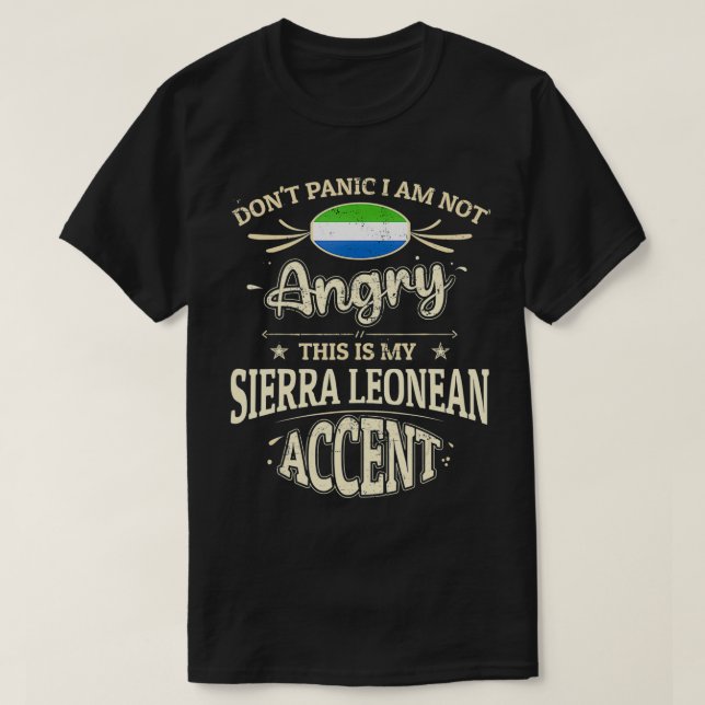 T-shirt Sierra Leone Drapeau Souvenirs pour Sierra Leone M (Design devant)